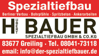 Hubert Bauer Spezialtiefbau - Logo